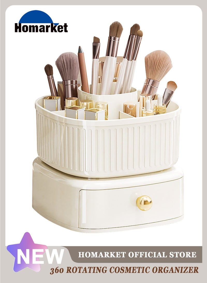 HomarKet 360° Rotating Makeup Organizer,Makeup Storage Box Large Capacity Cosmetic Display Case for Skincare Perfume Beauty Make Up Lipstick Brushes And More - Image 1
