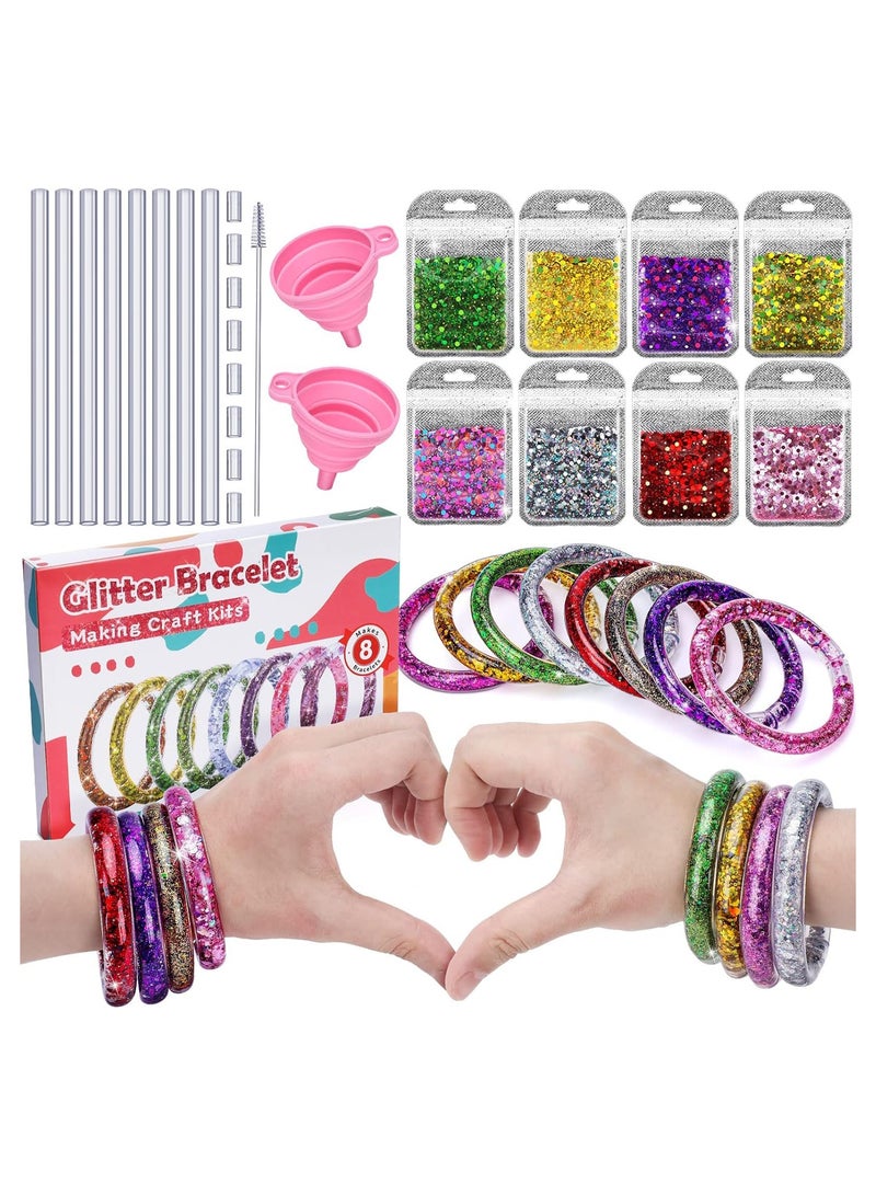 SYOSI أطقم صنع أساور الصداقة للبنات هدايا للبنات من 6 7 8 9 10 سنوات | طقم حرفي للبنات من 5-12 سنة | أطقم صنع المجوهرات كهدية عيد ميلاد للبنات - Image 1