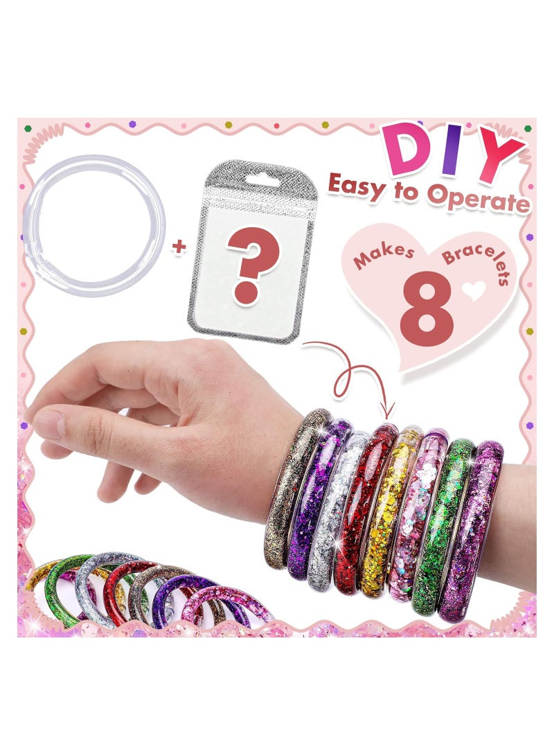 SYOSI أطقم صنع أساور الصداقة للبنات هدايا للبنات من 6 7 8 9 10 سنوات | طقم حرفي للبنات من 5-12 سنة | أطقم صنع المجوهرات كهدية عيد ميلاد للبنات - Image 4