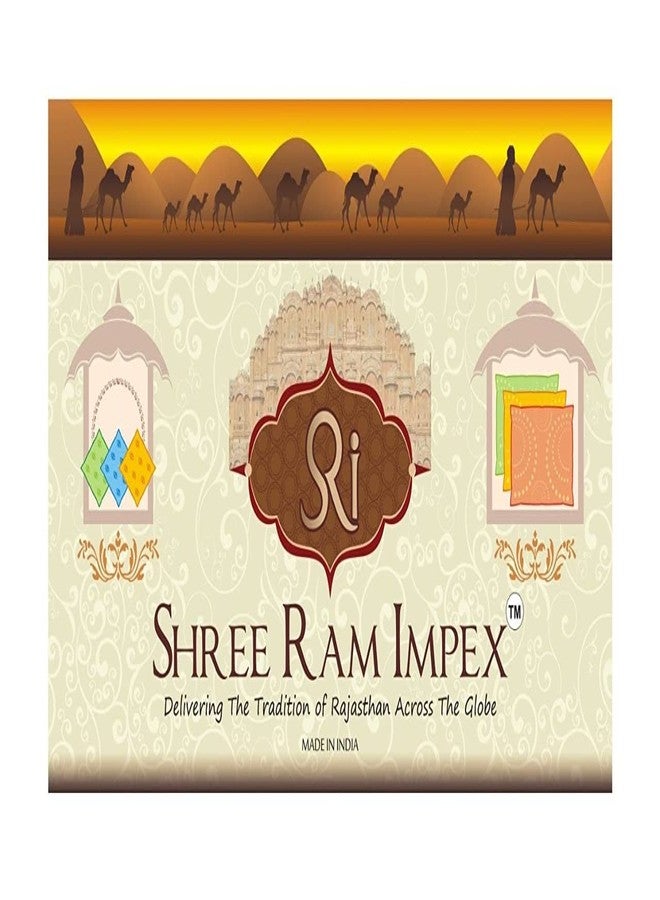 SHREE RAM IMPEX معبد خشبي جاهز للتعليق على الحائط من شركة شري رام إمبكس، مناسب للمنزل للعبادة، وغرفة الصلاة، والمتاجر والمكاتب (أوم غانيش). - Image 4