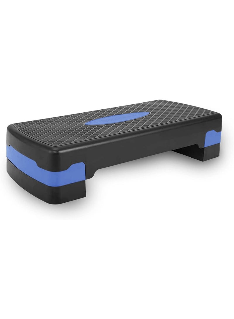 BLOOMING TIME Aerobic Step Exercise Step Full And Compact Sizes Workout Deck With Adjustable Riser Height And Non Slip Textured Surface  - Image 3