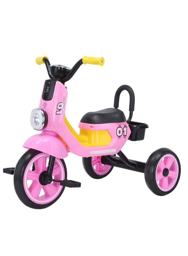 Explorer Tricycle for Kids with LED Side Light and Headlight  - Image 1