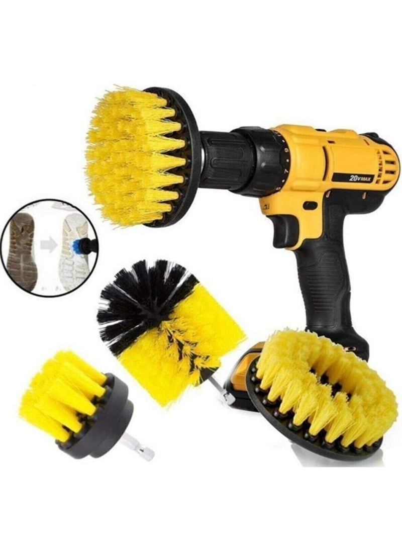 Biterse If it ends, 3-Piece Drill Bit Bathroom Bathtub Shower Cabin Car Wheel Seat Washing Cleaning Brush Set  - Image 4