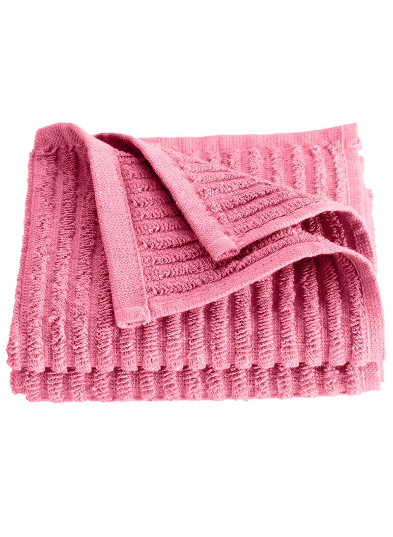 SIGNOOLA Signoola Multi-Purpose Towel Set Of 4 Pcs 30 x 30 cm Rose stripe, 100% cotton  - Image 3