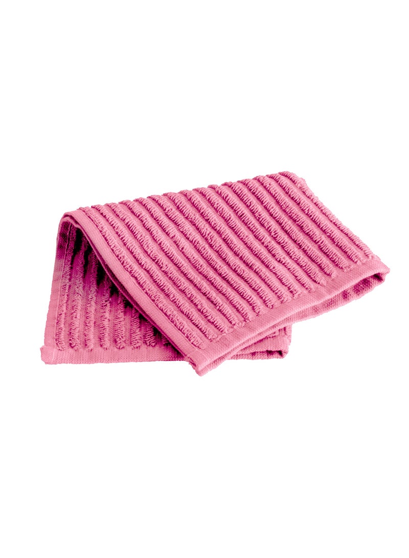 SIGNOOLA Signoola Multi-Purpose Towel Set Of 4 Pcs 30 x 30 cm Rose stripe, 100% cotton  - Image 2