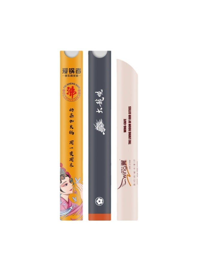 Disposable Chopsticks Set Custom Source Made Coated Paper Waterproof Chopsticks Set Logo Chopsticks Set Custom-Color:Red-Specifications:Quote On Demand - Image 5