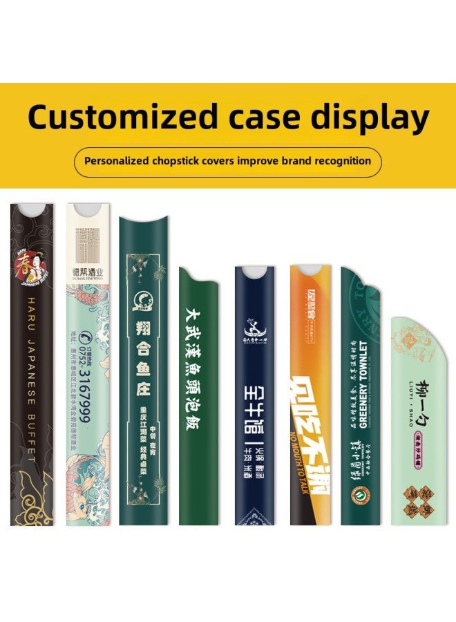 Disposable Chopsticks Set Custom Source Made Coated Paper Waterproof Chopsticks Set Logo Chopsticks Set Custom-Color:Red-Specifications:Quote On Demand - Image 3