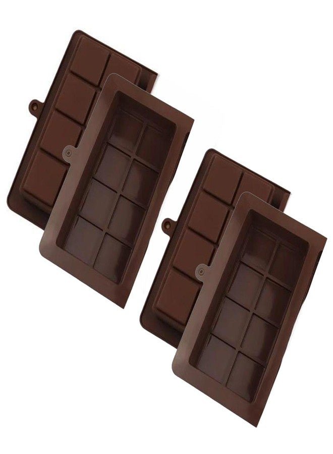 Importados unknown Dubai Chocolate Bar Mold. 2 set, 4 pieces- Dubai for Pistachio Food Grade Silicone Mold Deep- Non-Stick Chocolate Molds for Stuffed Bar, Candy, Snacks - Image 1