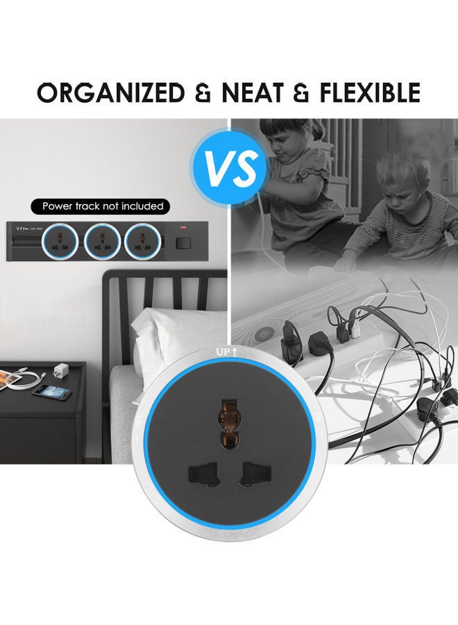 Loquat 3-Pin Track Socket Black - Image 2