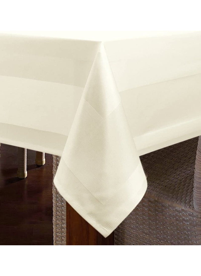 Hit Dükkan Atlas Edged 80 x 80 cm Satin Taped Gastronomy Tablecloth Champagne Double Layer Cotton  - Image 2