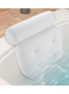 Plan A Comfortable Bath Pillow for Bathtub, Suction Cups, Breathable 3D Mesh Design, Comfortable Support for Head, Neck, Shoulders and Back  - Image 1
