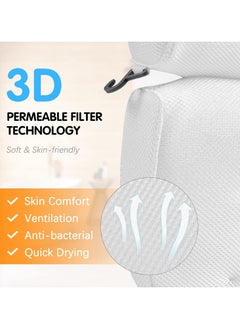 Plan A Comfortable Bath Pillow for Bathtub, Suction Cups, Breathable 3D Mesh Design, Comfortable Support for Head, Neck, Shoulders and Back  - Image 4