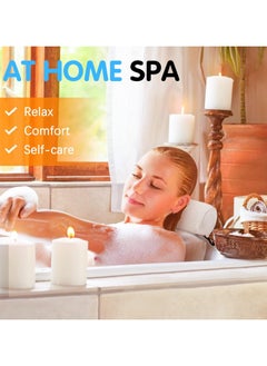 Plan A Comfortable Bath Pillow for Bathtub, Suction Cups, Breathable 3D Mesh Design, Comfortable Support for Head, Neck, Shoulders and Back  - Image 5