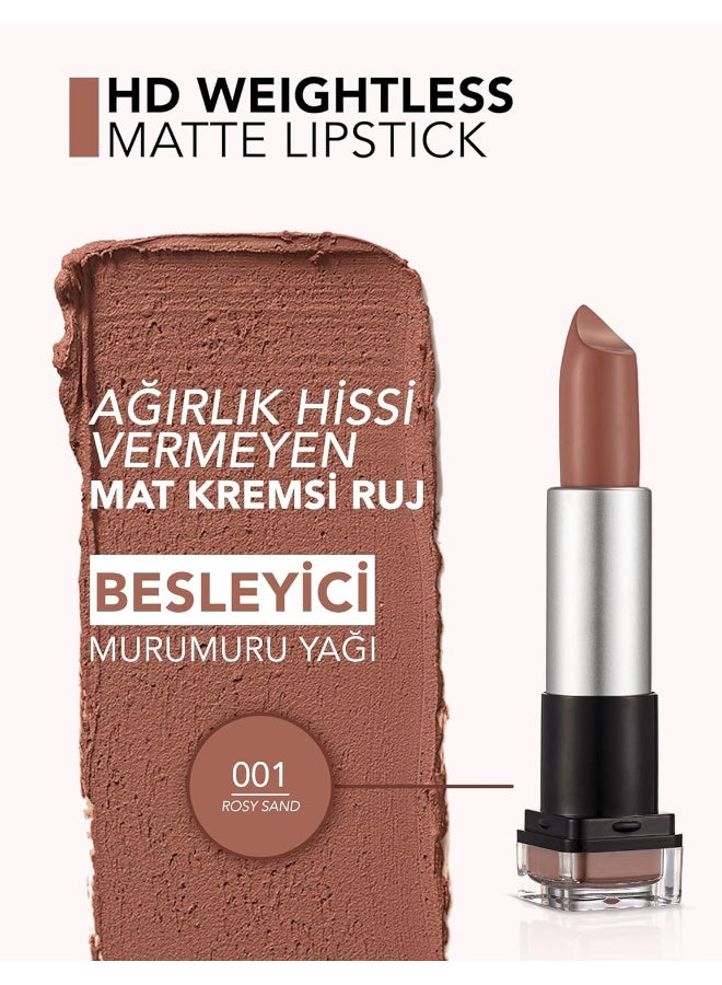 flormar Weightless HD Matte Lipstick Rosy Sand - Image 5