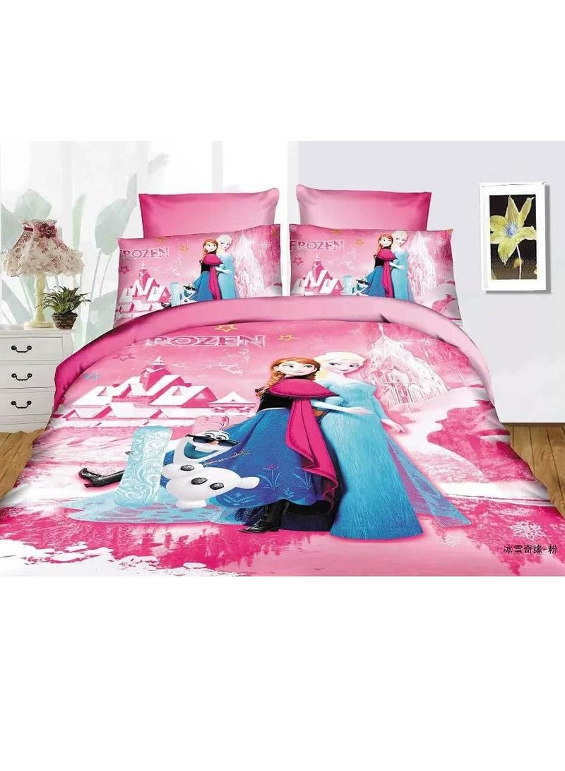 Single Duvet set 4 pieces set comforter set pillow cover bed sheet duvet cotton quality single67