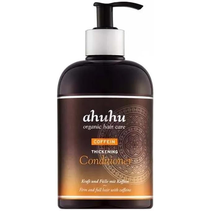Ahuhu THICKENING CAFFEINE CONDITIONER XXL (500 ML) - WEIGHTLESS HAIR CARE WITH ORGANIC CAFFEINE & INCA INCHI OIL FOR VISIBLY MORE STRENGTH