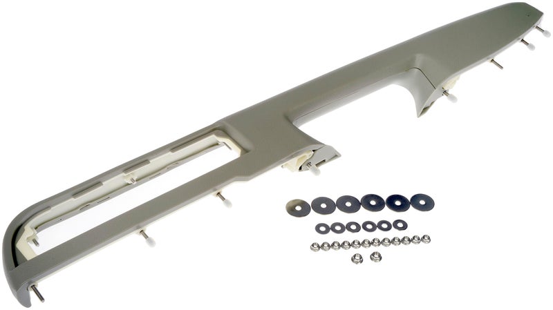 دورمان 926740 براءة اختراع قيد الانتظار إصلاح مسند الذراع الجانبي الأيسر الأمامي مع مقبض فتح الباب فوق المسند 27 بوصة متوافق مع بعض طرازات شيفروليه وجي إم سي رمادي OE FIX