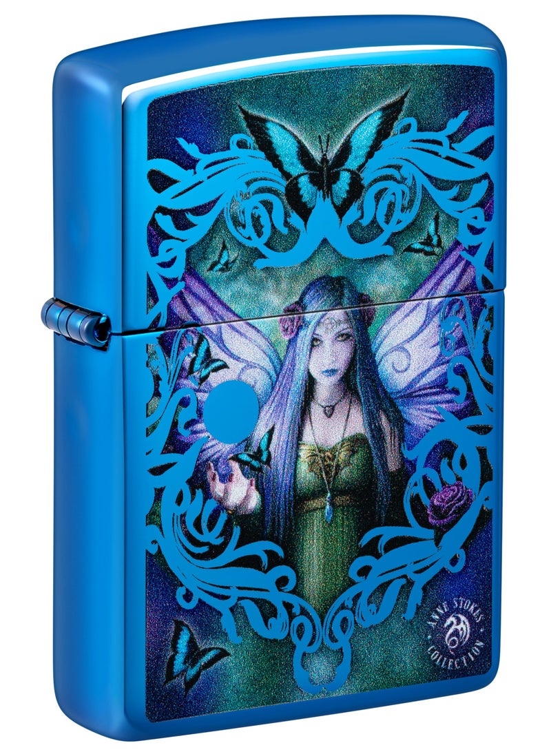Zippo 48985 20446 Stokes Collection High Polish Blue Windproof Lighter - Image 1