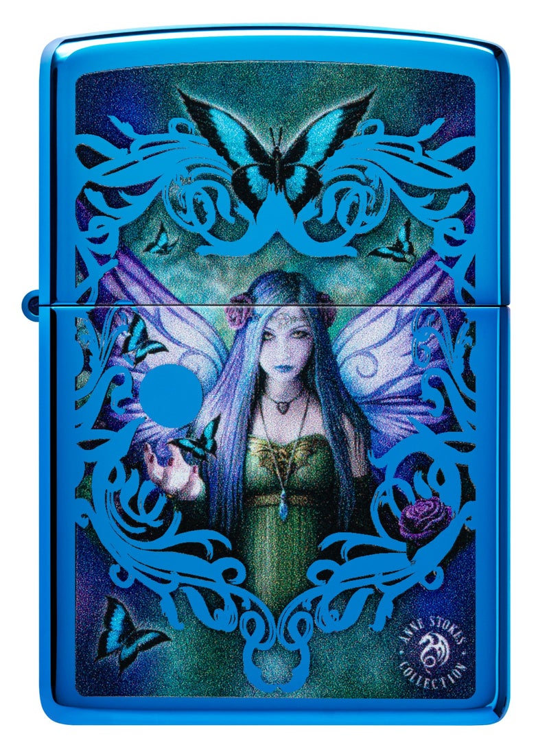 Zippo 48985 20446 Stokes Collection High Polish Blue Windproof Lighter - Image 2