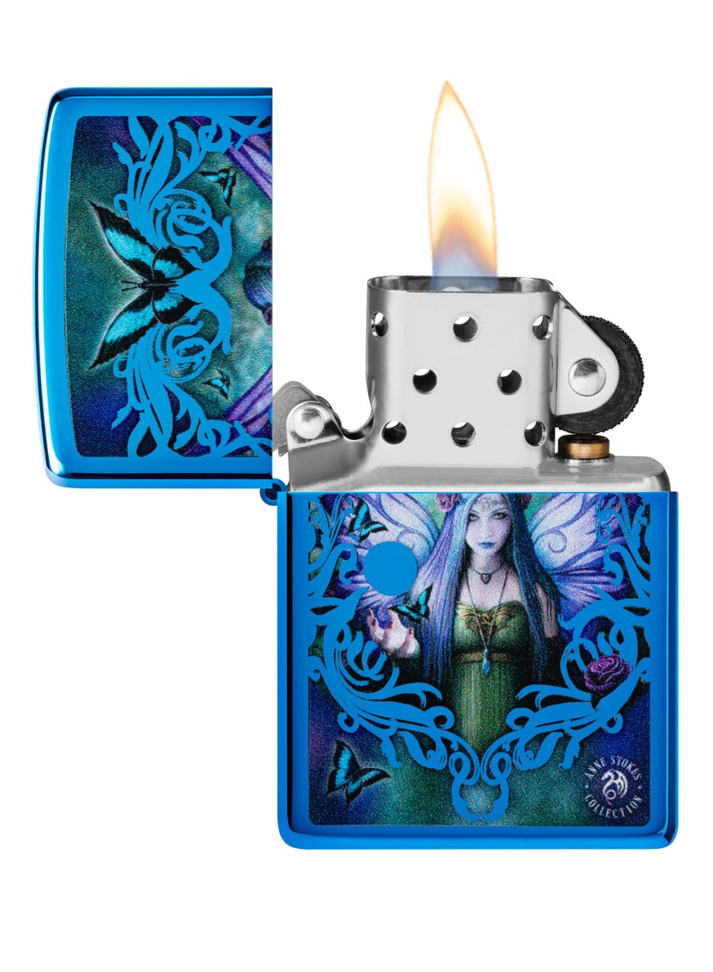 Zippo 48985 20446 Stokes Collection High Polish Blue Windproof Lighter - Image 3