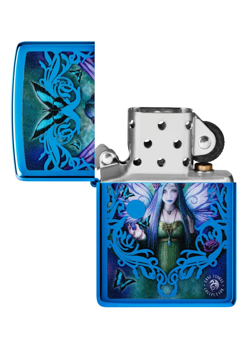 Zippo 48985 20446 Stokes Collection High Polish Blue Windproof Lighter - Image 4