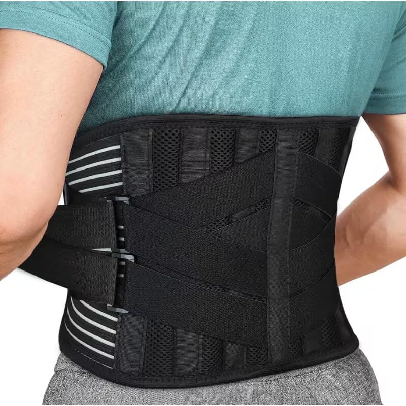 Xfinity Fitness Lumbo Sacral Belt – Adjustable Lumbar Support Brace | Pain Relief for Sciatica, Strains & Spasms | 5 Splints for Stability & Posture Correction - Image 1