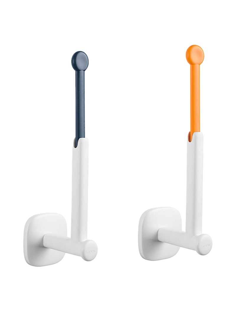 2 Pack Hooks, L Shape Retractable Organizer, Adjustable Length Adhesive Hair Hairband Tie Holder, Self-Adhesive Curtain Hooks Organize and Decorate,Wall Hooks Stand Organizer Storage Holder - Image 1