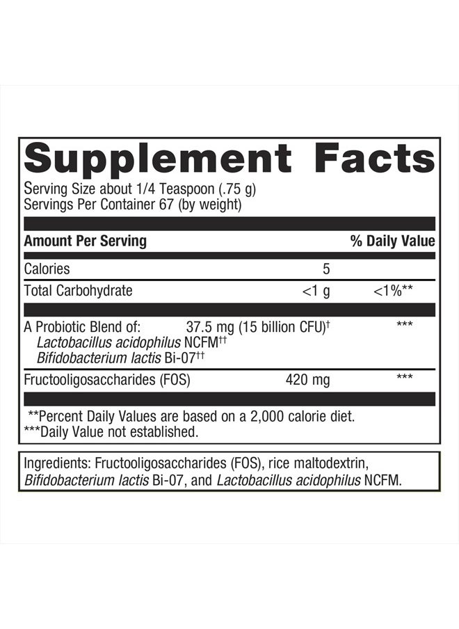 Metagenics - UltraFlora Synergy - Probiotics Powder - Ultra Flora Probiotic - for Immune Health & Digestive Support* - Non-GMO - Gluten-Free - Vegetarian - 1.77 Oz - Image 1