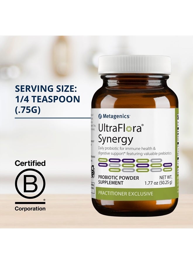 Metagenics - UltraFlora Synergy - Probiotics Powder - Ultra Flora Probiotic - for Immune Health & Digestive Support* - Non-GMO - Gluten-Free - Vegetarian - 1.77 Oz - Image 1