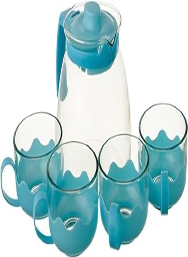 طقم تقديم شاي 5 قطع متعدد الالوان - Image 2