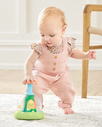 Skip Hop Press & Spin Baby Toy, Farmstand What's Poppin Corn Spinner - Image 3