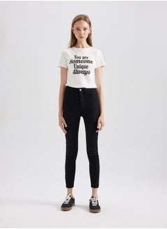 DeFacto High Rise Skinny Fit Jeans by Styli  - Image 1