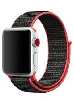 Generic For Apple Watch ALL Series (42mm 44mm 45mm) & Apple Watch Ultra (49mm) Nylon Sport Replacement Strap Bands With Adjustable Closure - MULTICOLOR 