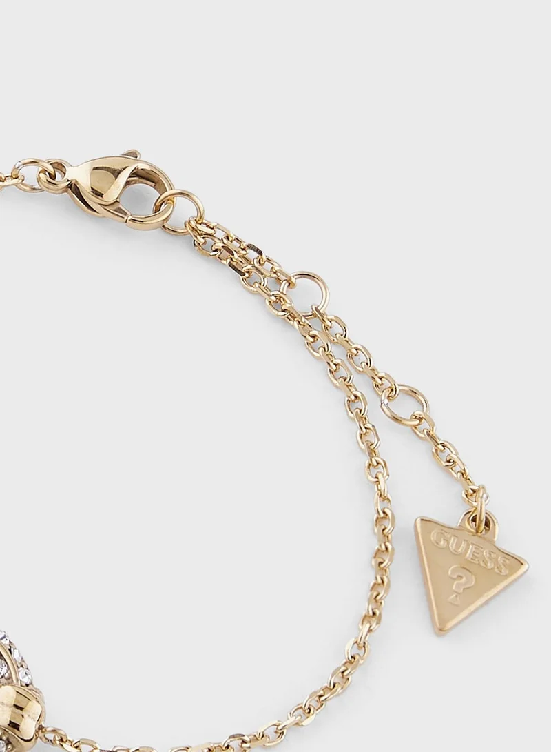 GUESS Round Detailed Chain Bracelet