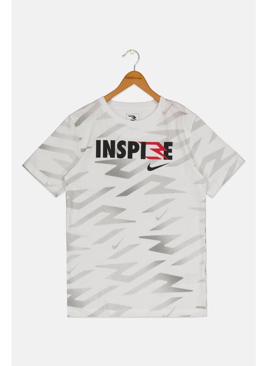 Nike Nike 3Brand by Russell Wilson Kids Boy Short Sleeves Running T-Shirt, Multicolor  - Image 1