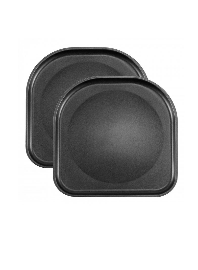 SYOSI Air Fryer Drip Pan for PowerXL Air Fryers, 2 PCS Premium Air Fryer Drip Tray Replacement Parts for PowerXL Vortex 6QT 10QT Air Fryer Pro Plus, Nonstick, Dishwasher Safe, Black - Image 2