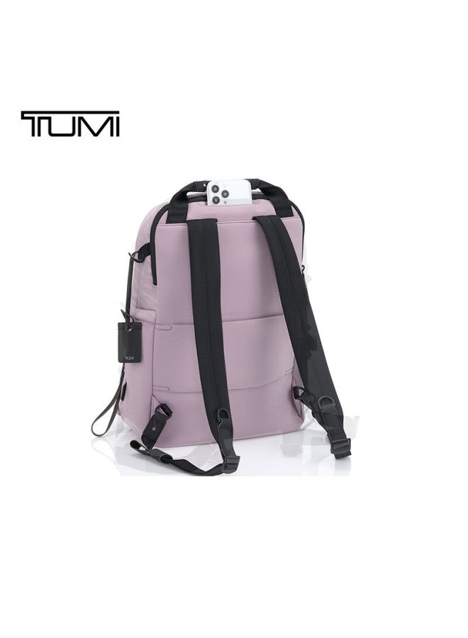 Tumi Devoe Women's High-end Fashion Backpack Trendy Travel Shoulder Bag Lilac Purple New Year Gift - Image 2