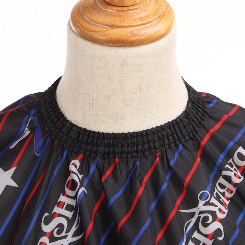1pc Black Blue Red Stripe Dye Hair Cape Waterproof Nylon Apron Shawl Hairdressing Supplies for Hair Styling Cutting Use - Image 2