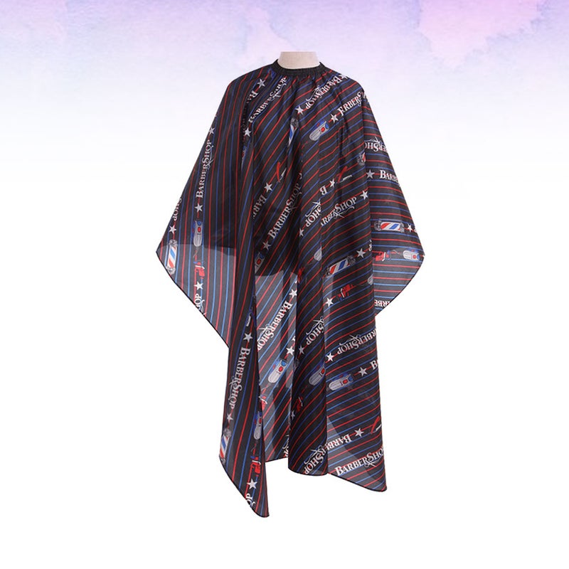 1pc Black Blue Red Stripe Dye Hair Cape Waterproof Nylon Apron Shawl Hairdressing Supplies for Hair Styling Cutting Use - Image 4