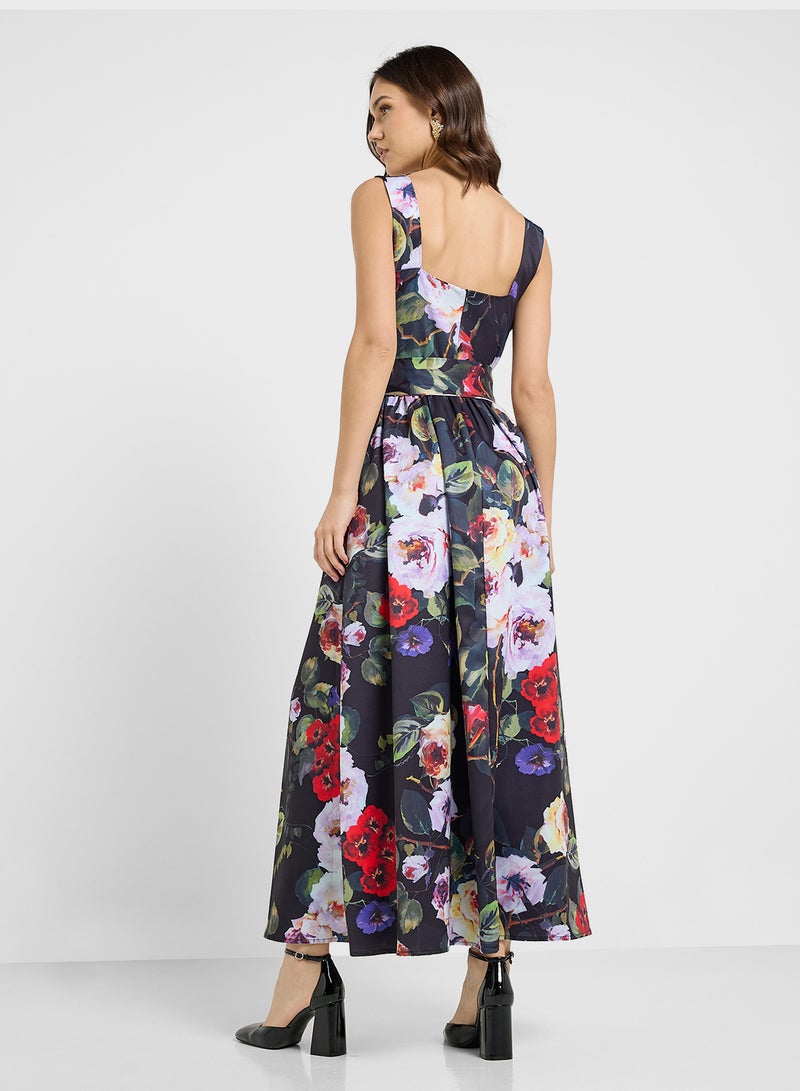 ايلا فستان ماكسي بطبعة زهور - Image 2