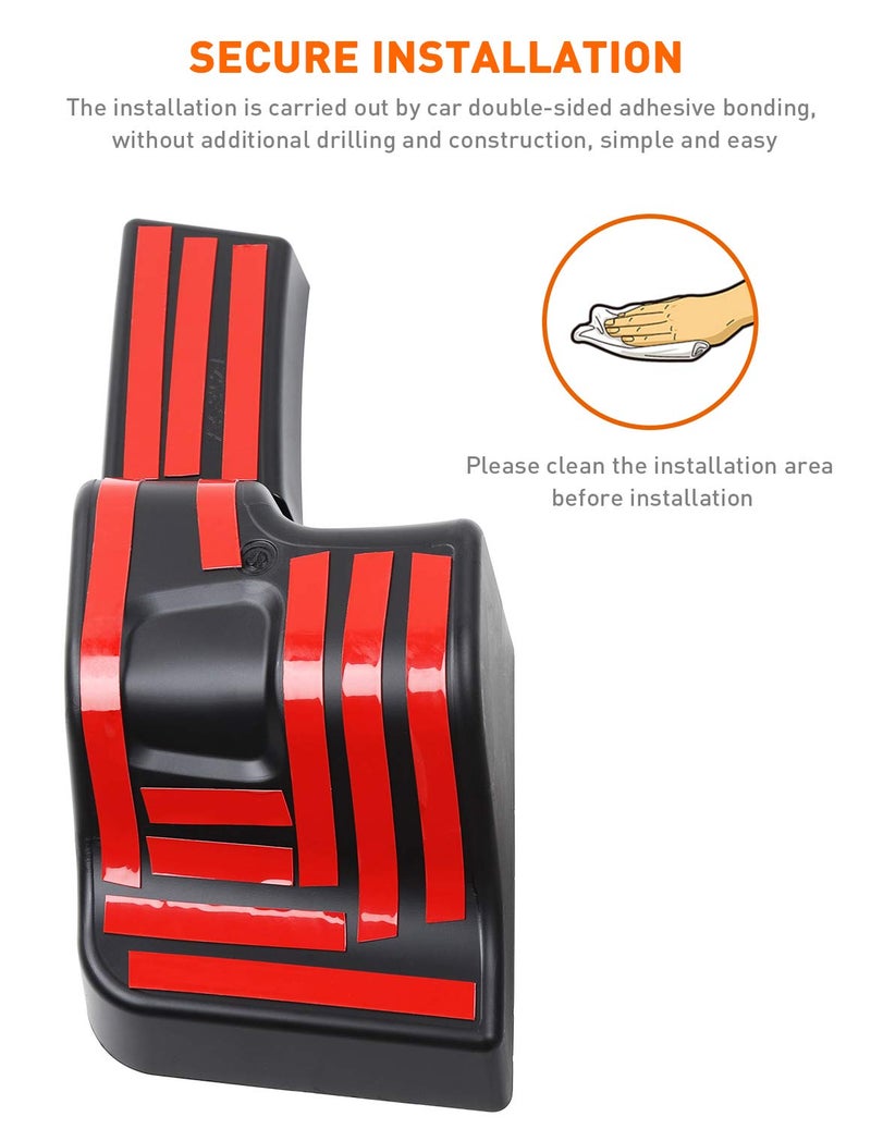 Savadicar RBR Wheel Well Storage Bin Rear Trunk Organizer for 2018-2023 Jeep Wrangler JL JLU 4-Door, Interior Accessories, Right Side, Black - Image 2