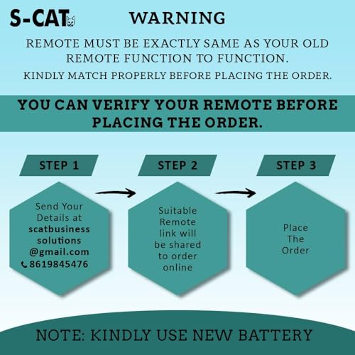 S-CAT Compatible Daikin AC Remote Control ARC484B32 with Dew Clean Function for Split & Window Air Conditioner | Replacement Remote for FTKM60U MTKM50U MTKM35U FTKM35U Models | Model 132L - Image 2