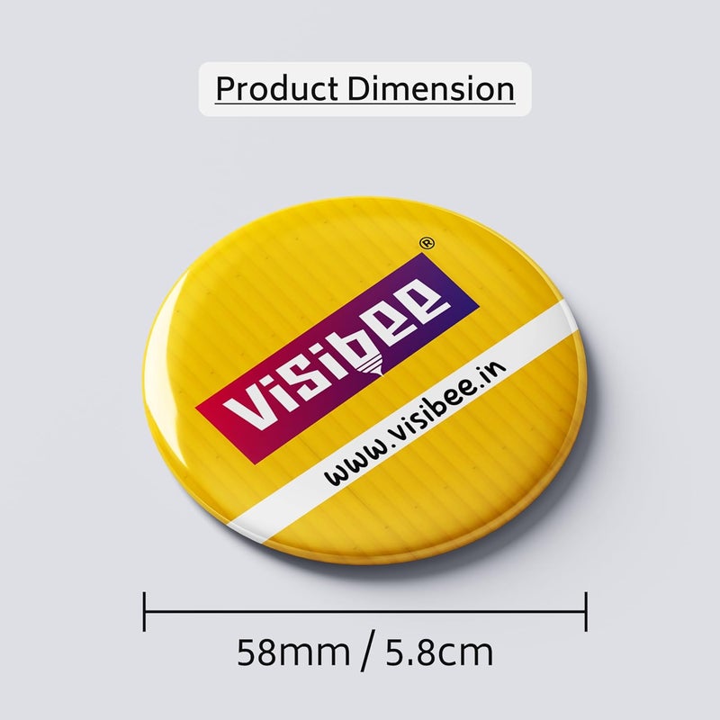 Visibee Superhero Pin Badges Set of 9 – 58mm Round Button Badges for Bags & Kids | Collectible Bag Pins with Glossy Finish & Safety Pin Back - Image 5
