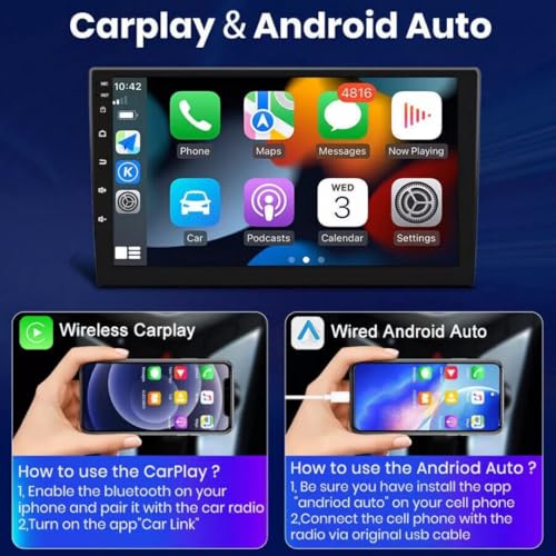 ModishOmbre Modorwy Original QLED 9” Zlink Car Android Stereo | OS 13 | 4GB+32GB | Display Support Car Play & Android Auto | incl. AHD Rear Camera- 1 Year Warranty - Image 4