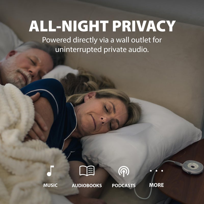Avantree Slumber - Pillow Speaker for Sleeping, Private Audio with Built-in White Noise, Bluetooth & AUX Support, Volume Control, Sleep Timer, Charge Free for Home Use, Sleep Aids Headphones - Image 2