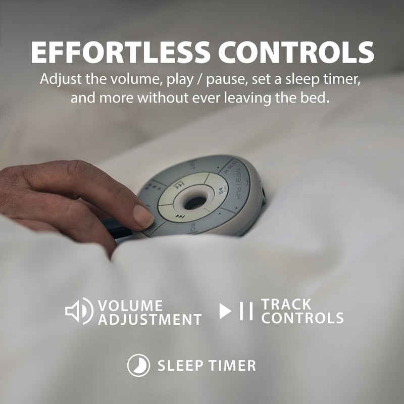 Avantree Slumber - Pillow Speaker for Sleeping, Private Audio with Built-in White Noise, Bluetooth & AUX Support, Volume Control, Sleep Timer, Charge Free for Home Use, Sleep Aids Headphones - Image 5