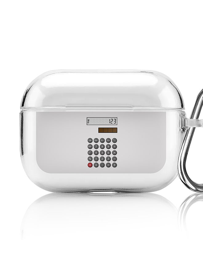 Stylizedd Classic Clear printed Case for Apple AirPods Pro 2nd Generation Thin Transparent Cover [Designed for Apple AirPods Pro 2nd Generation] - Calc (White) - Image 1