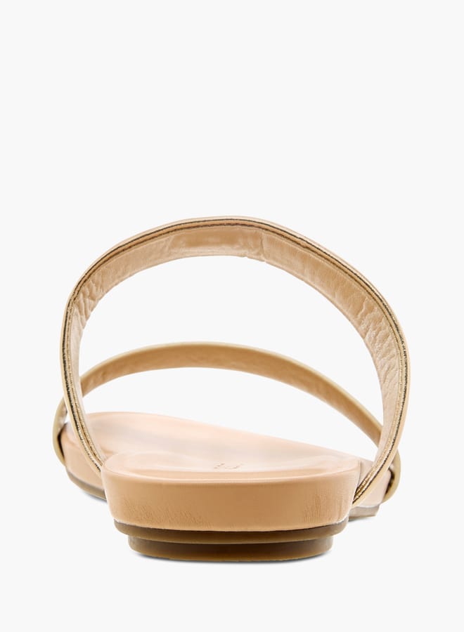 Celeste Women's Solid Slip-On Sandals - Image 4