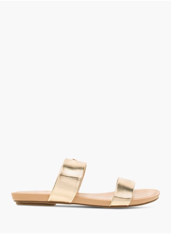 Celeste - Women's Solid Slip-On Sandals - Image 1