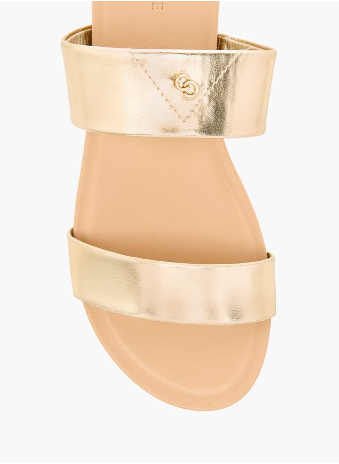 Celeste - Women's Solid Slip-On Sandals - Image 1